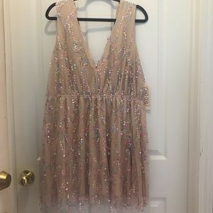 Fringe Sequin Party Dress